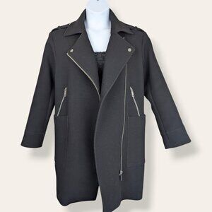 H&M Black Side Zip Coat
